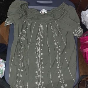 Size large cold shoulder top